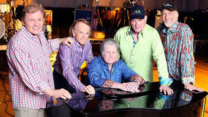 The 2012 Beach Boys: From left, Bruce Johnston, Al Jardine, Brian Wilson, Mike Love and David Marks.