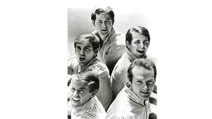 1966 Beach Boys: Brian Wilson, top, stayed in the background while brothers Dennis and Carl, middle, and Al Jardine and Mike Love were on the road playing the hits.