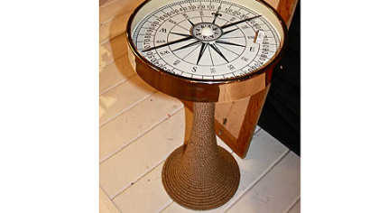 Working compass table by Dransfield & Ross for Tozai Home.