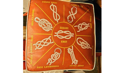 Vintage 1950s knot boat cushion for $135 from Genesse Trading Co.