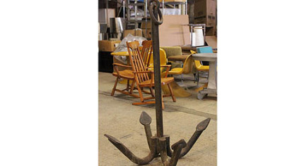 Iron anchor.
