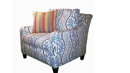 Whitney Chair by Lilly Pulitzer Home in a Splendor Pacific fabric.  It retails for $2448.