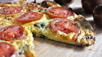What's for Dinner: Swiss chard and Swiss Frittata with tomatoes