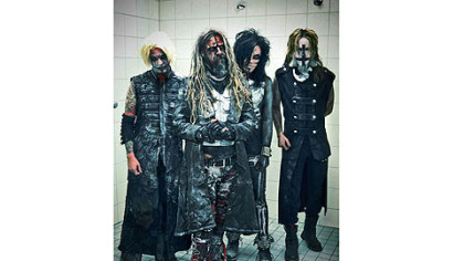 Members of Rob Zombie, from left: John 5, Rob Zombie, Piggy D and Ginger Fish.