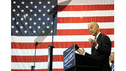 Biden rips Romney's business background in Youngstown