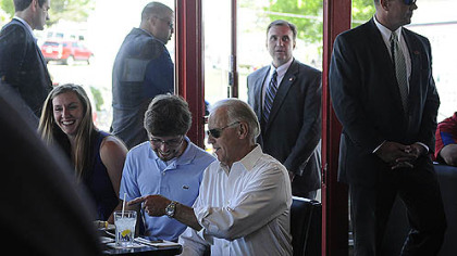 Biden stumps at Washington County barbecue joint