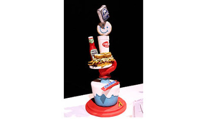Let Them Eat Cake 2011 People's Choice for Best Decorated Cake: "Connected by Six-burgh Originals" by Ms. Becker.