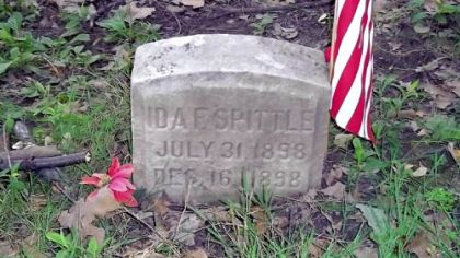 A man was moved by sad stone, story of little Ida Spittle