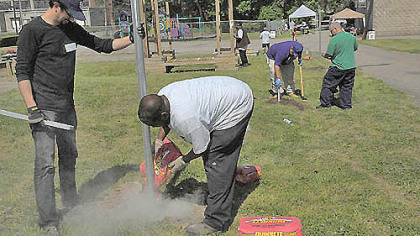 Standalone photo for 5-19 homepage about Homewood playground beautification