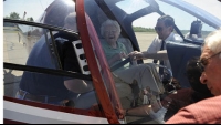 Program grants 98-year old woman's wish of helicopter ride
