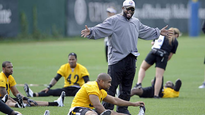 Troy Polamalu shows up for OTAs