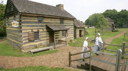 American Revolution era cabin in Historic Hanna?s Town.