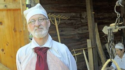 Dale Main portrays William Tidball in a May 6 event at the Oliver Miller Homestead in South Park.