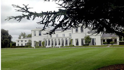 The U.S. Ambassador's residence in Dublin was built in 1776, with subsequent additions. Its back lawn is traditionally used for receptions, but Ambassador Rooney has hosted flag football games every 4th of July.