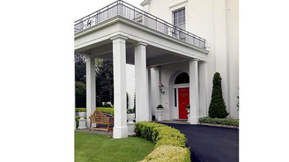 Initially a four-room cottage, in the 1770s the ambassador's residence was expanded in the Irish Georgian style by Sir John Blaquiere, the Bailiff of the Phoenix Park.