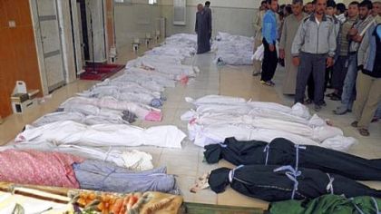 Syria draws U.N.'s ire on massacre killing 116