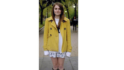 This undated photo released by the Keegan family shows Marina Keegan of Wayland, Mass., on the Yale University campus in New Haven, Conn.