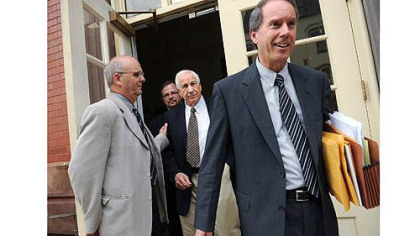 Sandusky attends meeting with attorney, prosecutors
