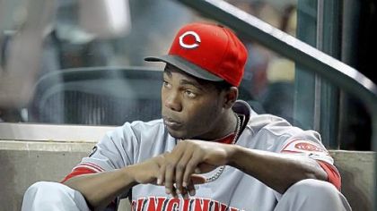 Cincinnati Reds pitcher Aroldis Chapman was at PNC Park on Tuesday night when a woman who was staying with him reported a robbery at his hotel room.