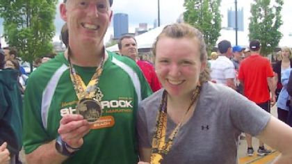 Mike Lloyd and Colleen Lloyd ran the 2011 Pittsburgh Marathon.