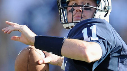 Matt McGloin, shown passing in a game in 2011, will be Penn State's starting quarterback this fall.