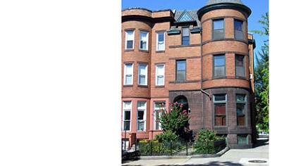 Exterior of the home Ron Tanner restored in Baltimore.