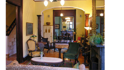 The living room after Ron Tanner's restoration.