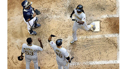 Pirates blast past Brewers, 6-5
