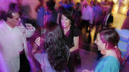 Maria Yotov, center, and Julie Coletti, right.