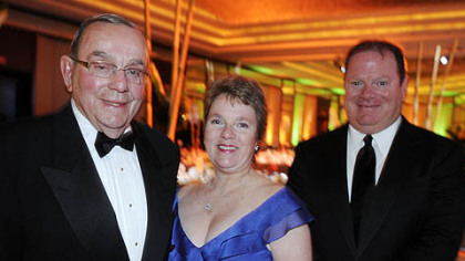 Floyd Ganassi, his daughter Annette and son Chip.
