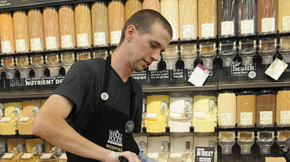 Cooking coach Seth Morrison of Whole Foods Market.