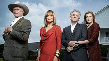Larry Hagman, Linda Gray, Patrick Duffy and Brenda Strong in TNT's "Dallas."