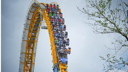 The Skyrush coaster at Hersheypark is one of three U.S. coasters that opened this year. The other two are in Dollywood in Tennessee and at Six Flags Great America outside Chicago.