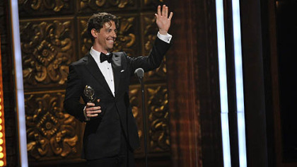 Christian Borle of Fox Chapel was all smiles after winning his first Tony Award.