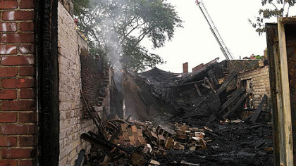 A fire caused a Homewood nightclub to collapse this morning.