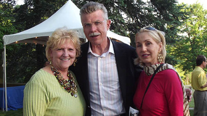 Blind and Vision Rehabilitation Services of Pittsburgh Board members Bonnie Anton and Mike Wagner, and Mike's wife, Becky Bolden.