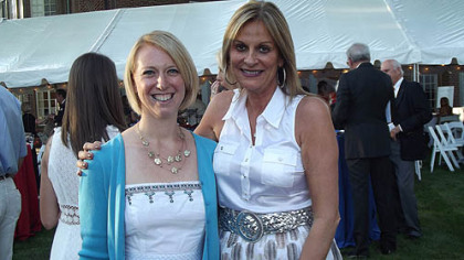 Blind and Vision Rehabilitation Services of Pittsburgh President Erika Arbogast and Michele Antonelli, event chairperson.