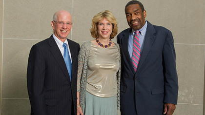 Nancy and Bill Rackoff, Pursue of Peace co-chairs and honoree William E. Strickland.