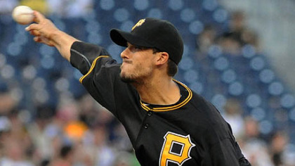 Pirates pitcher Charlie Morton  throws against St. Louis in April.