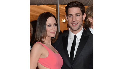 Emily Blunt and John Krasinski, shown at a New York gala last month,  enjoyed a Strip District loft and stops at Bar Marco while he was filming here.