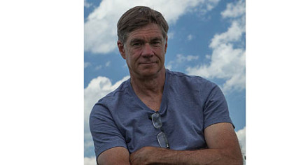 Gus Van Sant, director of "Promised Land," on day 27 of the shoot in Export.