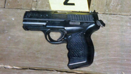 The pellet gun that police said Odell Brown pointed at a sheriff's deputy, who then fatally shot him.