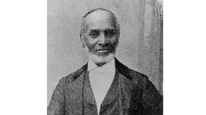 The Rev. Peter Fossett.  His father was a blacksmith owned by Thomas Jefferson.