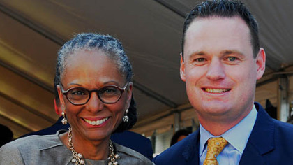 Linda Lane and Luke Ravenstahl.