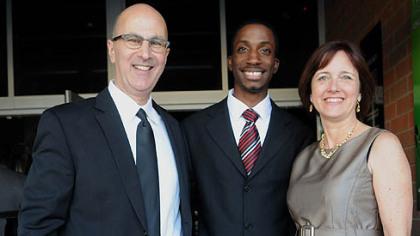 Joshua Devine with Saleem and Patti Ghubril.