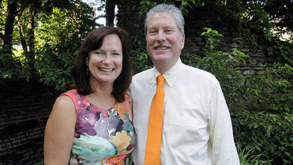 "Alice At The Factory" chairs Susan and Scott Lammie.