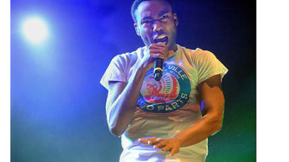 Childish Gambino - a k a "Community's" Donald Glover - on stage at Stage AE, his first concert in Pittsburgh.