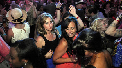 The crowd at the Mattress Factory