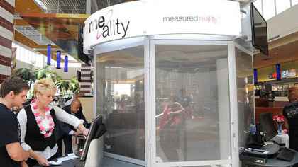 The Me-Ality body scanning booth.