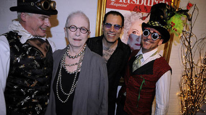 Michael White, Barbara Luderowski, Michael Olijnyk and Rick LeBeau at the 2012 Urban Garden Party at the Mattress Factory, "Alice At The Factory."